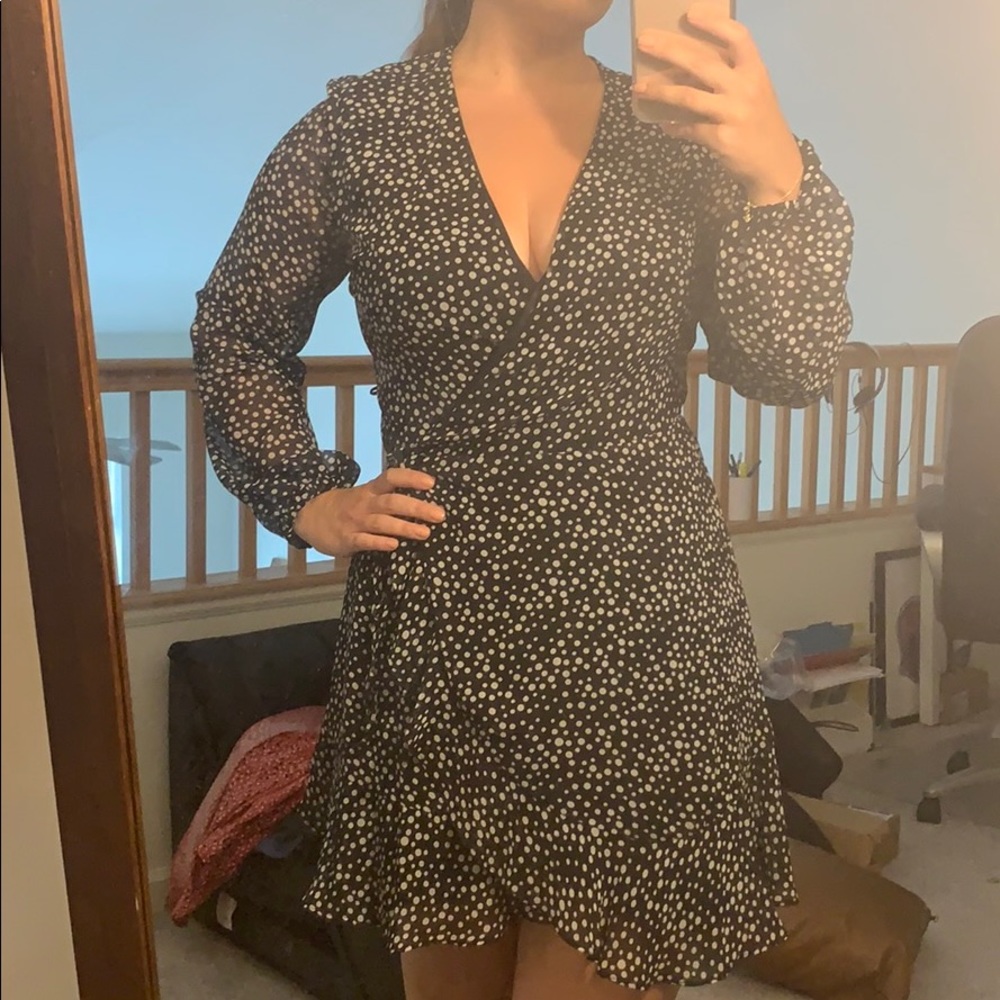 Polka Dot wrap dress